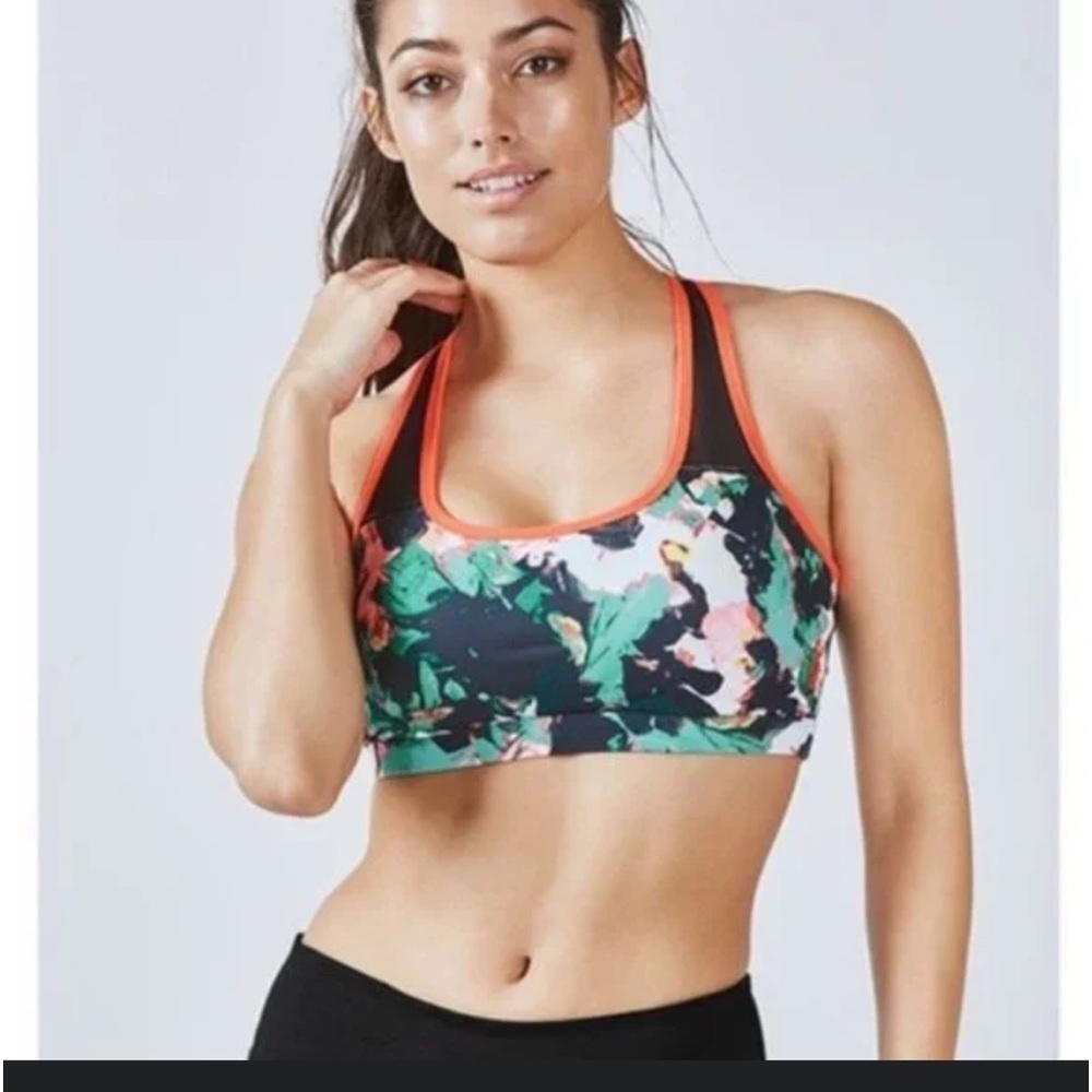 Fabletics‎ Floral Print Amma Sports Bra Sz XS